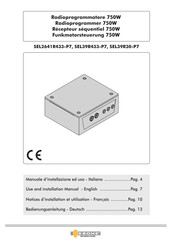 Erone SEL39R433-P7 Use And Installation  Manual