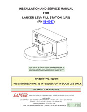 lancer 85-0087 Installation And Service Manual