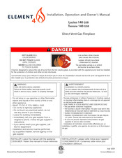Element4 Tenore 140 GSB Installation, Operation And Owner's Manual