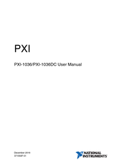 National Instruments PXI-1036 User Manual