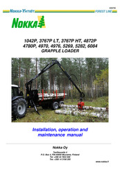 nokka FOREST 3767P HT Installation, Operation And Maintenance Manual