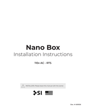 Screen Innovations Nano 375 Box Installation Instructions Manual