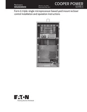 Eaton COOPER POWER NOVA STS-8 Installation And Operation Instructions Manual