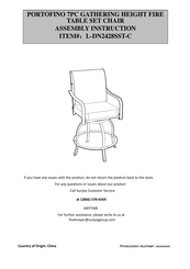 Sunjoy L-DN2428SST-C Assembly Instruction Manual
