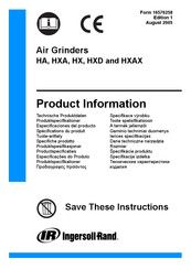 Ingersoll-Rand HA90RP95ML-EU Product Information
