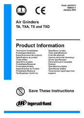 Ingersoll-Rand TXA135RP64MC-EU Product Information