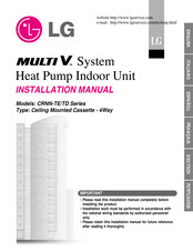 LG MULTI-V CRNN-TE Series Installation Manual