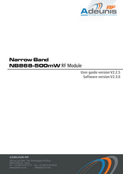 Adeunis RF Narrow Band NB868-500mW User Manual