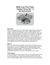 BYOC Analog Chorus Rev 1.1 Instructions Manual