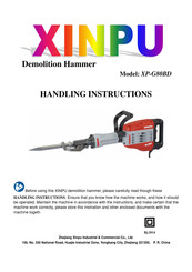 Xinpu XP-G80BD Handling Instructions Manual