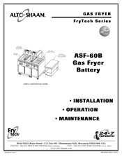 Alto-Shaam FryTech ASF-60B Installation Operation & Maintenance