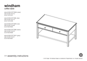 Target WNCOFFTBBK Assembly Instructions Manual