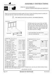 American Signature VCF 2-Drawer NS-Rosalie Chestnut Assembly Instructions Manual