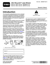 Toro Recycler 20334 Operator's Manual