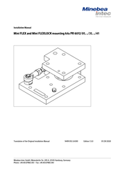 Minebea Intec Mini FLEXLOCK Installation Manual