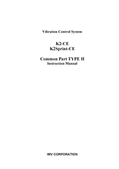 IMV K2-CE Instruction Manual