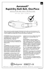 Bodypoint Aeromesh Rapid-Dry Installation And User Instructions Manual