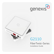 Genexis FiberTwist G2110 Installation Manual