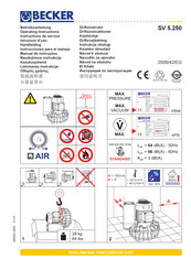 Becker SV 5.250 Operating Instructions