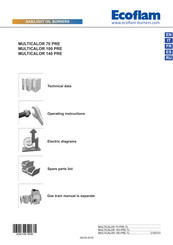 Ecoflam MULTICALOR 70 PRE Operating Instructions Manual