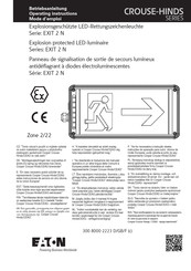 Eaton EXIT 2 N Operating Instructions Manual
