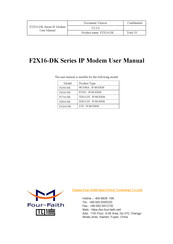 Four-Faith F2 16-DK Series User Manual