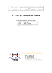 Four-Faith F214-E Series User Manual