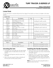 Exmark TURF TRACER X-SERIES LP Operators Setup Instructions