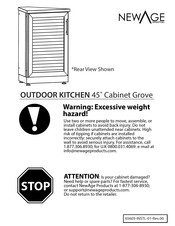 Newage OUTDOOR KITCHEN 45 Cabinet Grove Manual