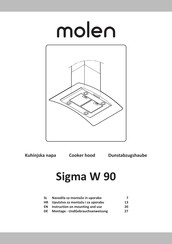 Molen Sigma W 90 Instruction On Mounting And Use Manual