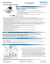 Ortech Compact Series Instruction Manual