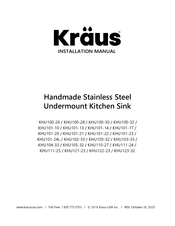 Kraus KHU101-20 Installation Manual