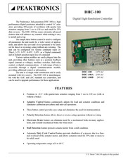 Peaktronics DHC-100A Manual