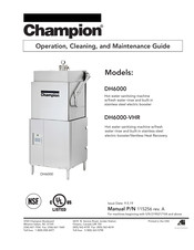 Champion DH6000 Operation, Cleaning, And Maintenance Manual
