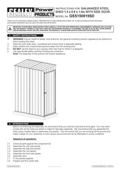 Sealey Power Products GSS150819SD Instructions Manual