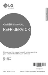 LG GR-B486INVS Owner's Manual