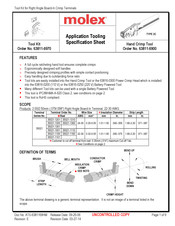 molex 63811-6970 Specification Sheet