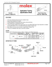 molex 63825-5770 Specification Sheet