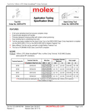 molex 63819-0700 Specification Sheet