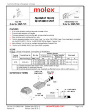 molex 63825-7470 Manual