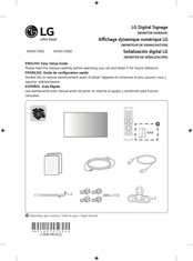 LG 84WS70MD Easy Setup Manual
