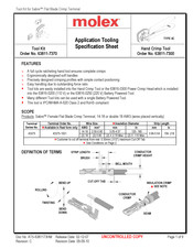 molex 63811-7300 Specification Sheet