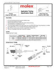 molex 63811-5400 Specification Sheet