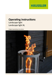 HAUSSLER Landscape light Operating Instructions Manual