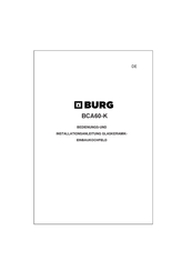 Burg BCA60-K Manual