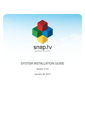 SnapTV Mini Streamer Installation Manual