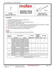 molex 63811-5100 Specification Sheet