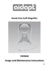 aidapt 5021196663522 Usage And Maintenance Instructions