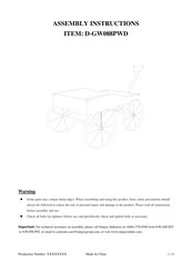 Sunjoy D-GW088PWD Assembly Instructions