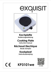 Exquisit KP3101we Instruction Manual